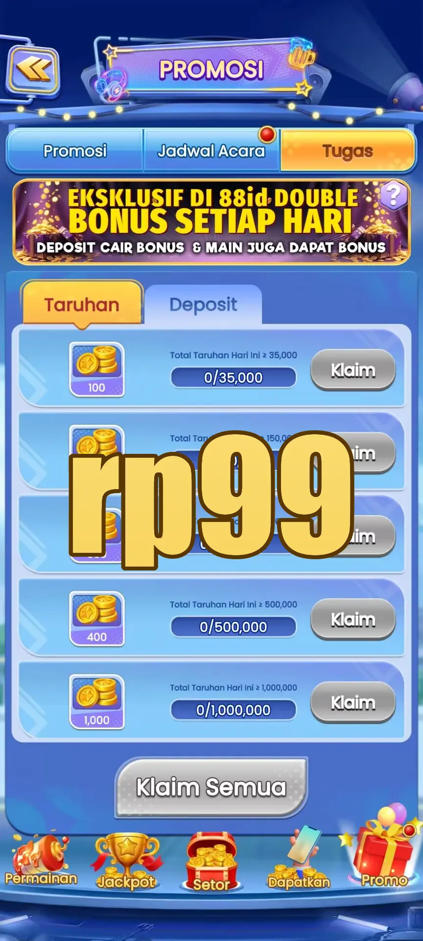rp99 Tangkapan Layar - APK Resmi